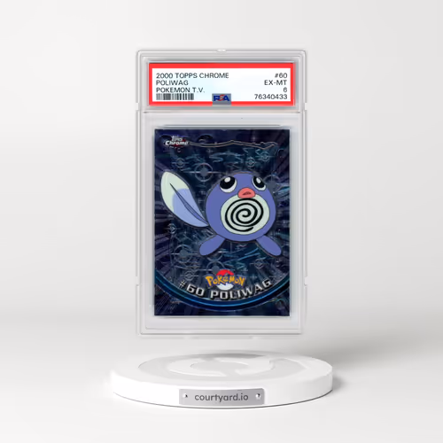 2000 Topps Chrome Pokémon T.V. #60 Poliwag (PSA 6 EX-MT)
