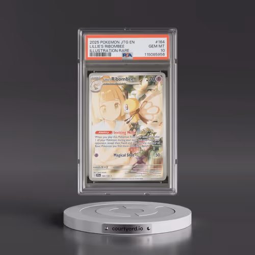 2025 Pokémon Jtg EN-Journey Together #164 Lillie's Ribombee - Illustration Rare (PSA 10 GEM MINT)