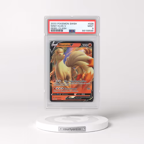2020 Pokémon Sword & Shield Rebel Clash #026 Ninetales V - Holo (PSA 9 MINT)