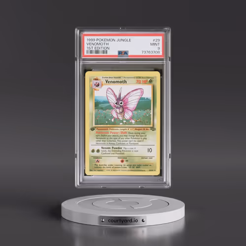 1999 Pokémon Jungle #29 Venomoth - 1st Edition (PSA 9 MINT)