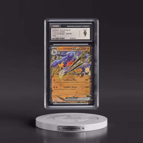 2025 Pokémon Dri EN-Destined Rivals #104 Cynthia's Garchomp EX - Holo (CGC 9 MINT)