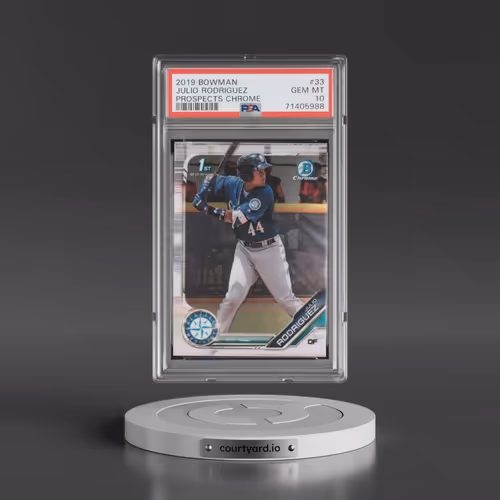 2019 Bowman Prospects Chrome #33 Julio Rodriguez (PSA 10 GEM MINT)