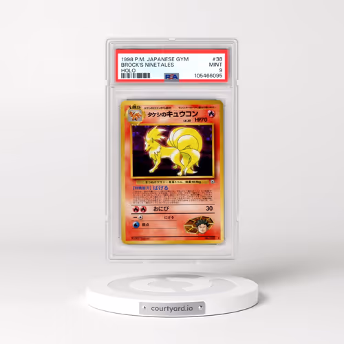 1998 Pokémon Gym #38 Brock's Ninetales - Holo (PSA 9 MINT)