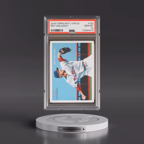 2010 Topps National Chicle #122 Roy Halladay (PSA 10 GEM MINT)