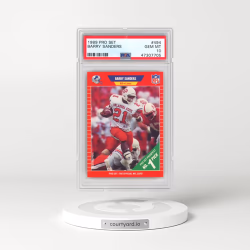 1989 Pro Set #494 Barry Sanders (PSA 10 GEM MINT)