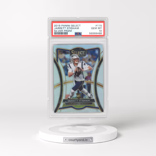 2019 Panini Select #115 Jarrett Stidham - Silver Prizm (PSA 10 GEM MINT)