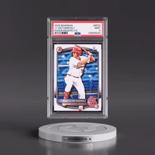 2025 Bowman Paper Prospects #BP22 JJ Wetherholt (PSA 9 MINT)