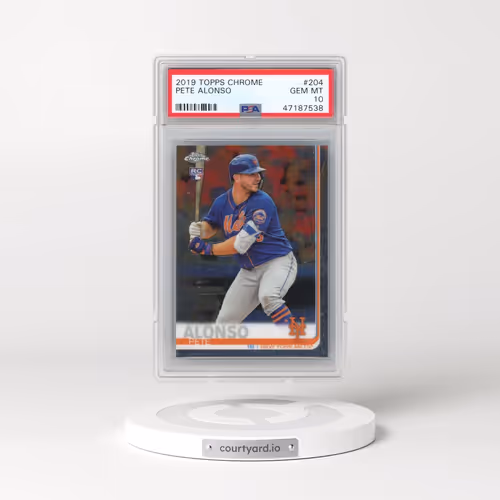 2019 Topps Chrome #204 Pete Alonso (PSA 10 GEM MINT)