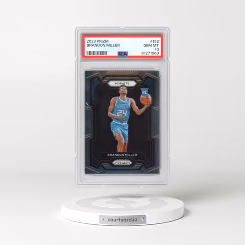 2023 Panini Prizm #152 Brandon Miller (PSA 10 GEM MINT)