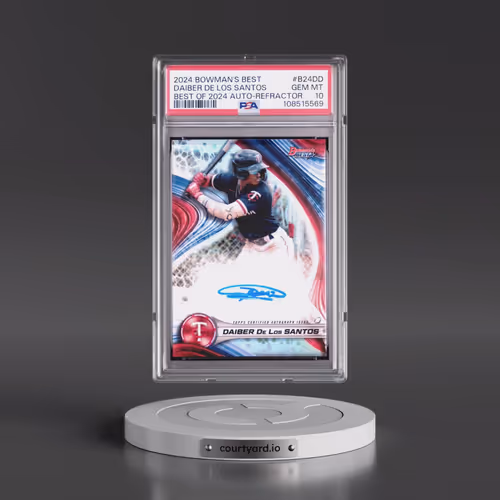 2024 Bowman's Best Best of 2024 Autographs #B24DD Daiber de los Santos - Refractor (PSA 10 GEM MINT)