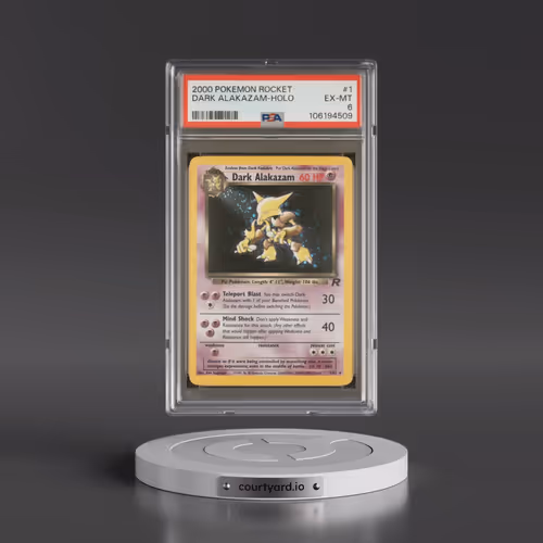 2000 Pokémon Rocket #1 Dark Alakazam - Holo (PSA 6 EX-MT)
