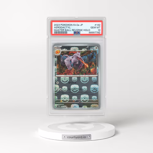 2023 Pokémon Sv2a-Pokemon 151 #142 Aerodactyl - Reverse Holo Master Ball (PSA 10 GEM MINT)