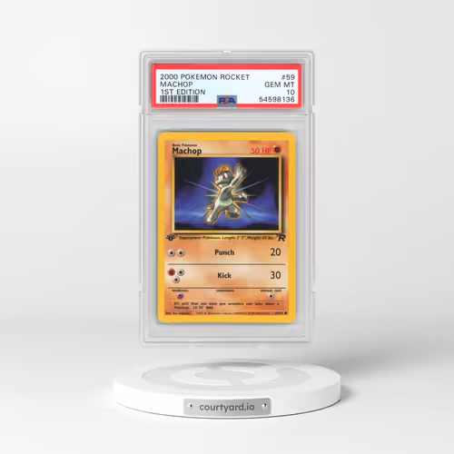 2000 Pokémon Rocket #59 Machop - 1st Edition (PSA 10 GEM MINT)