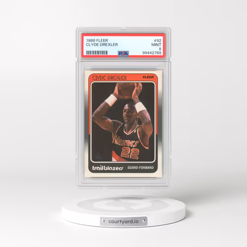 1988 Fleer #92 Clyde Drexler (PSA 9 MINT)