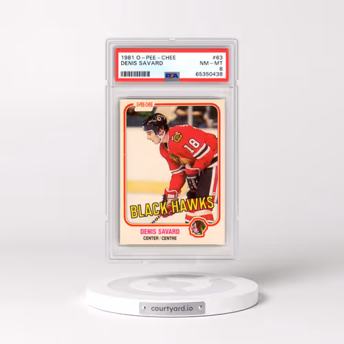 1981 O-Pee-Chee #63 Denis Savard (PSA 8 NM-MT)