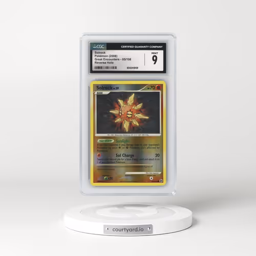 2008 Great Encounters #85/106 Solrock - Reverse Holo (CGC 9 MINT)