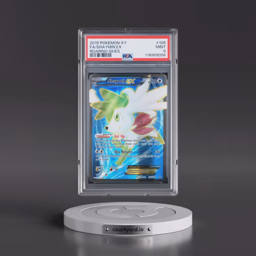 2015 Pokémon XY Roaring Skies #106 Shaymin EX - Holo Full Art (PSA 9 MINT)