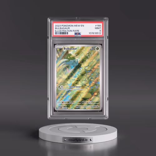 2023 Pokémon Mew EN-151 #166 Bulbasaur - Illustration Rare (PSA 9 MINT)