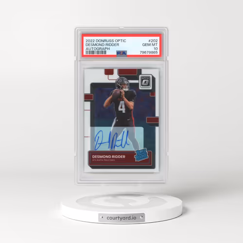 2022 Panini Donruss Optic #202 Desmond Ridder - Autograph (PSA 10 GEM MINT)
