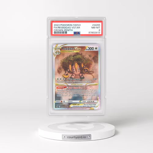 2023 Pokémon Sword and Shield Crown Zenith #GG55 Regigigas Vstar - Full Art (PSA 8 NM-MT)