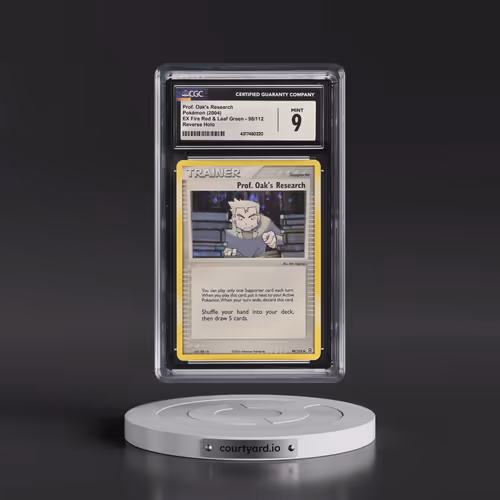 2004 EX Fire Red & Leaf Green #98/112 Prof. Oak's Research - Reverse Holo (CGC 9 MINT)