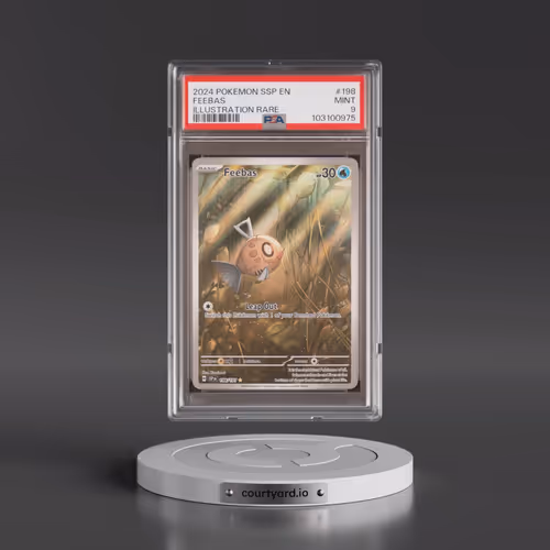 2024 Pokémon Ssp EN-Surging Sparks #198 Feebas - Illustration Rare (PSA 9 MINT)