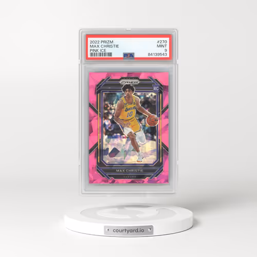 2022 Panini Prizm #270 Max Christie - Pink Ice (PSA 9 MINT)