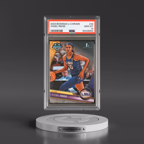 2023 Bowman University Chrome #49 Angel Reese (PSA 10 GEM MINT)