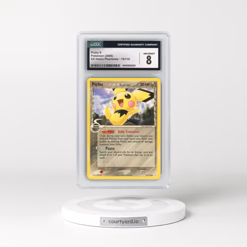 2006 EX Holon Phantoms #76/110 Pichu δ (CGC 8 NM-MT)