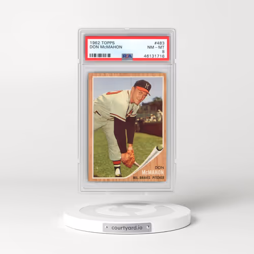 1962 Topps #483 Don McMahon (PSA 8 NM-MT)