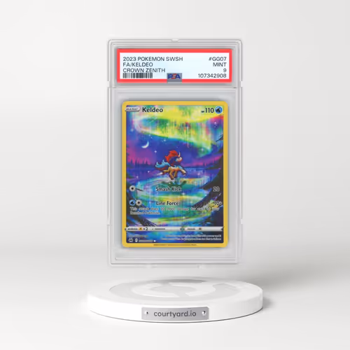 2023 Pokémon Sword and Shield Crown Zenith #GG07 Keldeo - Full Art (PSA 9 MINT)