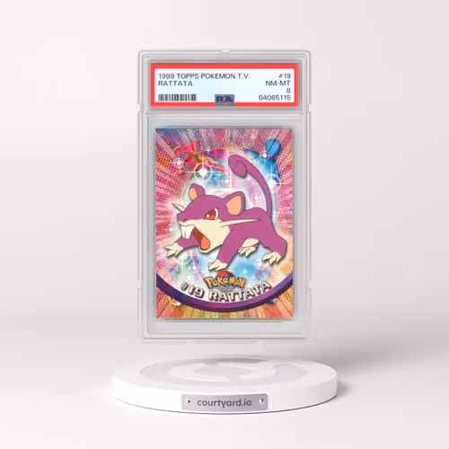 1999 Topps Pokémon TV #19 Rattata (PSA 8 NM-MT)