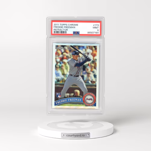 2011 Topps Chrome #173 Freddie Freeman - Refractor (PSA 9 MINT)