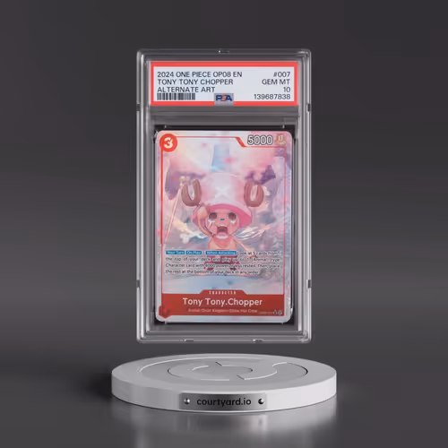 2024 One Piece OP08-Two Legends #007 Tony Tony Chopper - Alternate Art (PSA 10 GEM MINT)