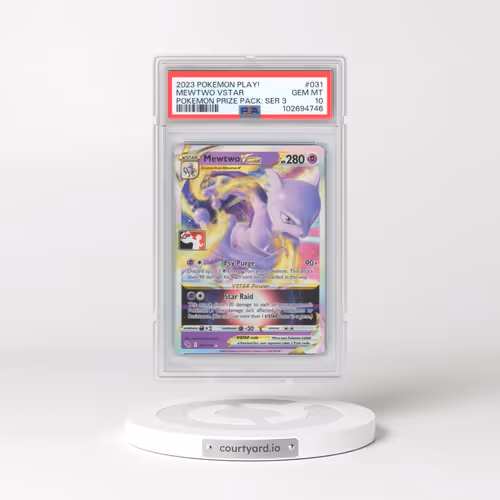 2023 Pokémon Play! Pokemon Prize Pack: Series 3 #031 Mewtwo Vstar (PSA 10 GEM MINT)