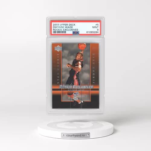 2003 Upper Deck Rookie Exclusives #5 Dwyane Wade (PSA 9 MINT)