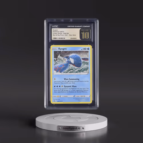 2023 Crown Zenith #036/159 Kyogre - Sea & Sky Premium Collection (Cosmos Holo) (CGC 10 PRISTINE)