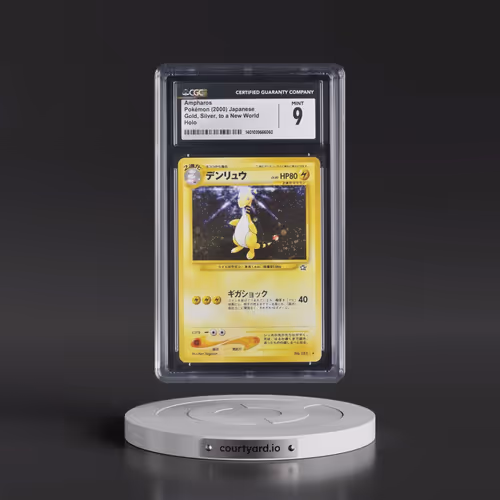 1999 Gold, Silver, to a New World Ampharos - Holo (CGC 9 MINT)