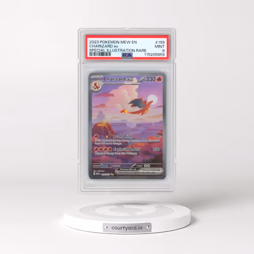 2023 Pokémon Mew EN-151 #199 Charizard EX - Holo Special Illustration Rare (PSA 9 MINT)
