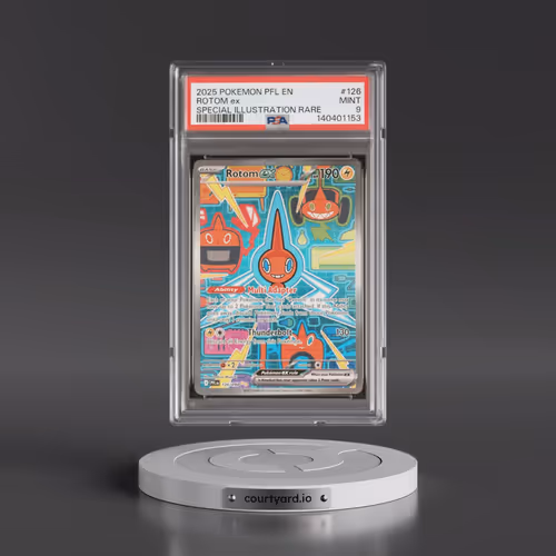 2025 Pokémon Pfl EN-Phantasmal Flames #126 Rotom EX - Holo Special Illustration Rare (PSA 9 MINT)