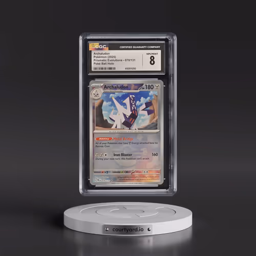 2024 Prismatic Evolutions - PRE EN #070/131 Archaludon - Poké Ball Holo (CGC 8 NM-MT)