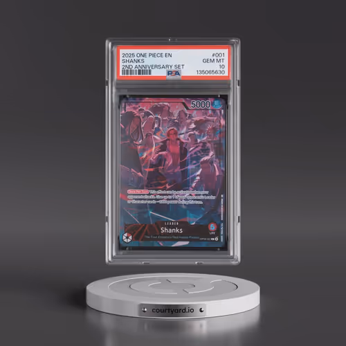 2025 One Piece English Version 2nd Anniversary Set #001 Shanks (PSA 10 GEM MINT)