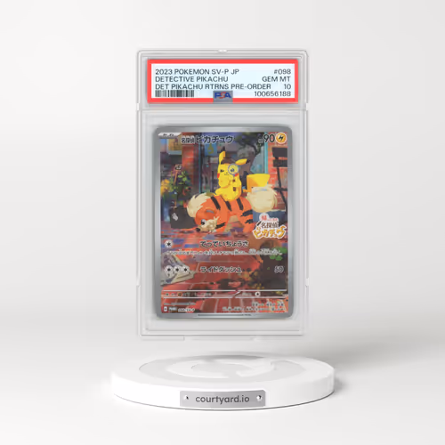 2023 Pokémon SV-P Promo #098 Detective Pikachu - Detective Pikachu Returns Pre-Order (PSA 10 GEM MINT)