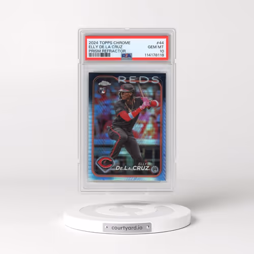 2024 Topps Chrome #44 Elly de La Cruz - Prism Refractor (PSA 10 GEM MINT)