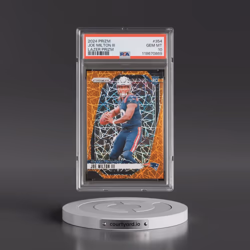 2024 Panini Prizm #354 Joe Milton III - Lazer Prizm (PSA 10 GEM MINT)