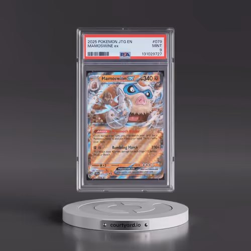 2025 Pokémon Jtg EN-Journey Together #079 Mamoswine EX - Holo (PSA 9 MINT)