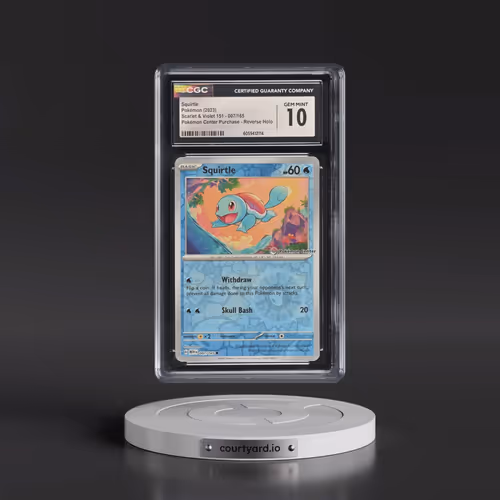 2023 Scarlet & Violet 151 - MEW EN #007/165 Squirtle - Reverse Holo Pokémon Center (CGC 10 GEM MINT)