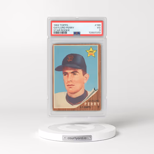 1962 Topps #199 Gaylord Perry - Star Rookie (PSA 3 VG)