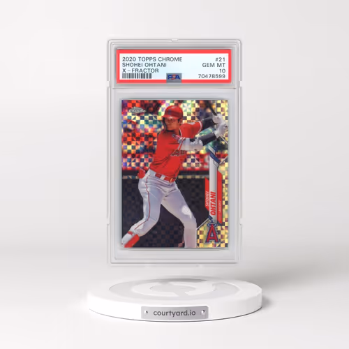 2020 Topps Chrome #21 Shohei Ohtani - X-Fractor (PSA 10 GEM MINT)