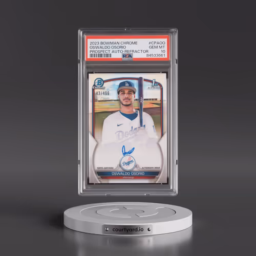 2023 Bowman Chrome Prospect Autographs #CPAOO Oswaldo Osorio - Refractor (PSA 10 GEM MINT)